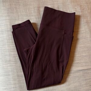 Athleta High-Waist Workout Leggings in Deep Plum | L